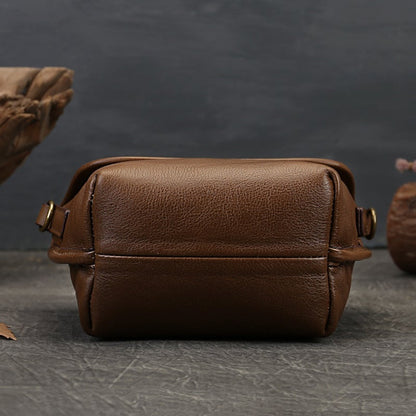 Avelena | Retro Einfarbige Leder Umhängetasche