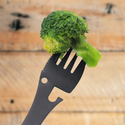 Avelena | Draussen Camping Helfer - 5 in 1 taktischer Gabel