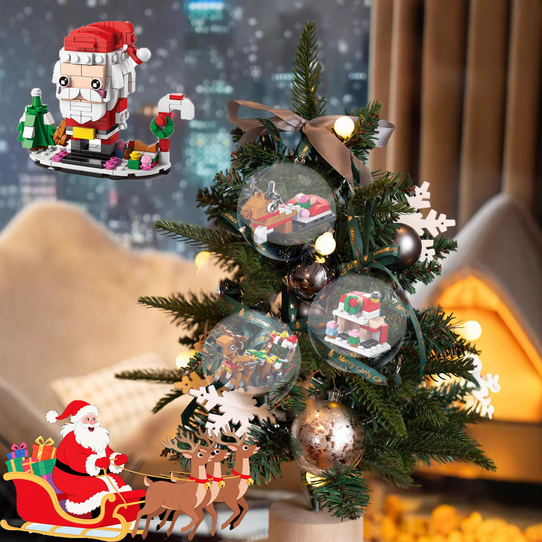 Avelena | Weihnachtsstil Kinder Lernspielzeug Bauklötze