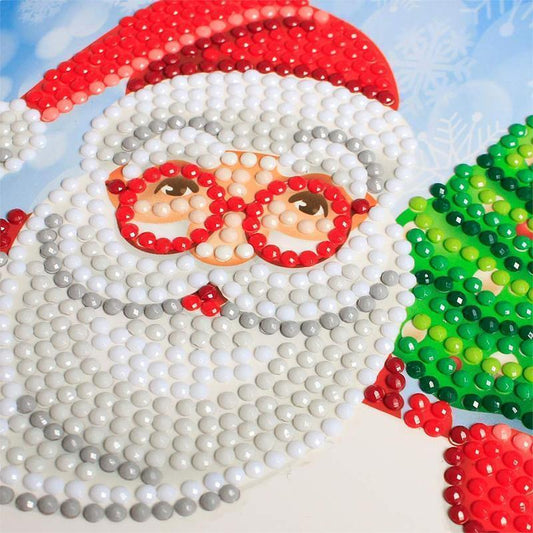 Avelena | Weihnachtskarte mit künstlicher Diamant(ein Set von 8 Modellen)