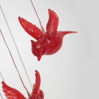 Avelena | Rote Vogel Windspiel Licht