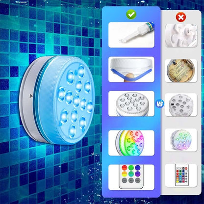 Avelena | Doppelschichtige wasserdichte klebende LED-Poolleuchte