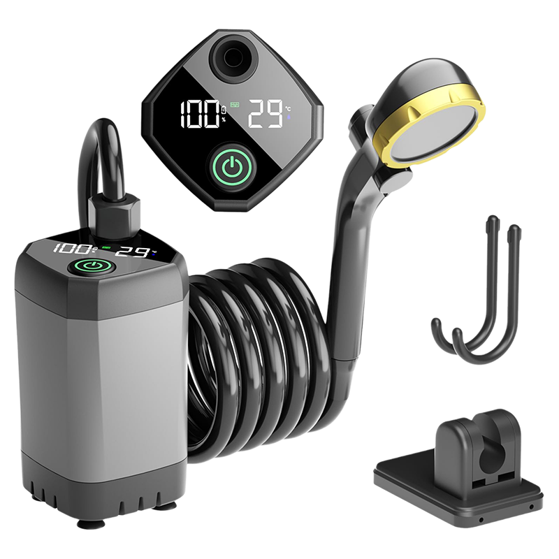 Avelena | Tragbare wiederaufladbare Outdoor-Camping-Duschpumpe