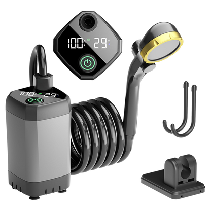 Avelena | Tragbare wiederaufladbare Outdoor-Camping-Duschpumpe