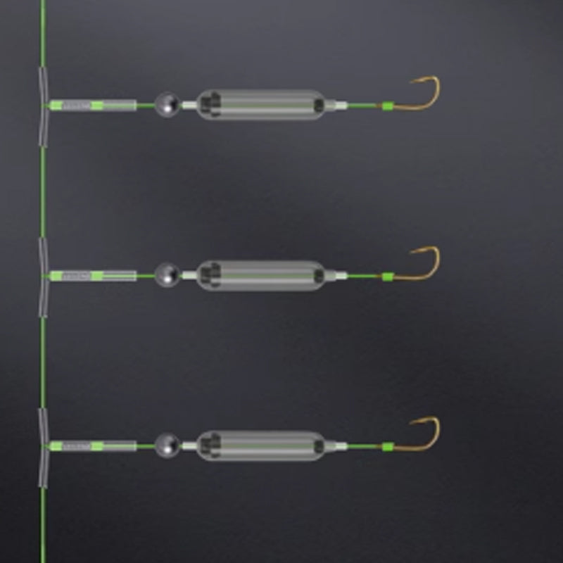 Avelena | 3 Haken Anti-Drift Grundangelrig