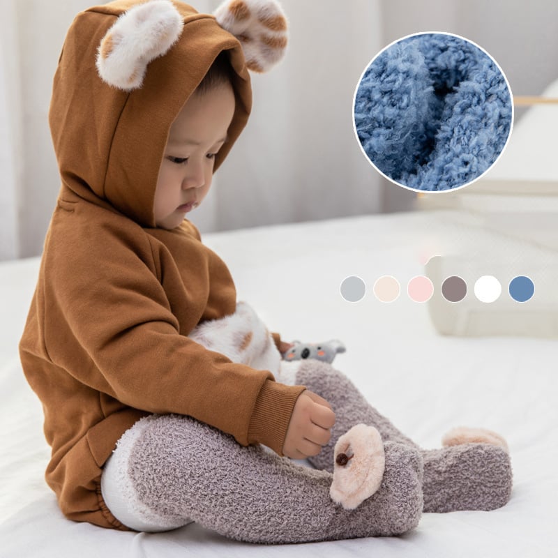 Avelena | Ein Paar Baby süße Koralle Fleece Socken