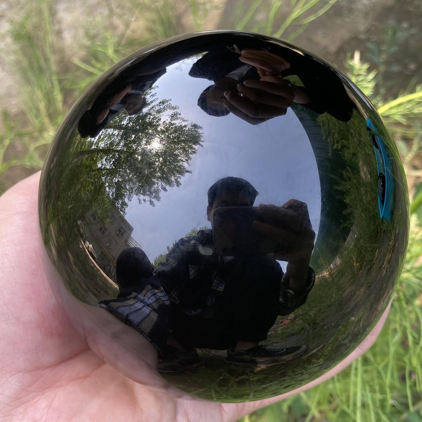 Avelena | Obsidian Kristallkugel Dekoration