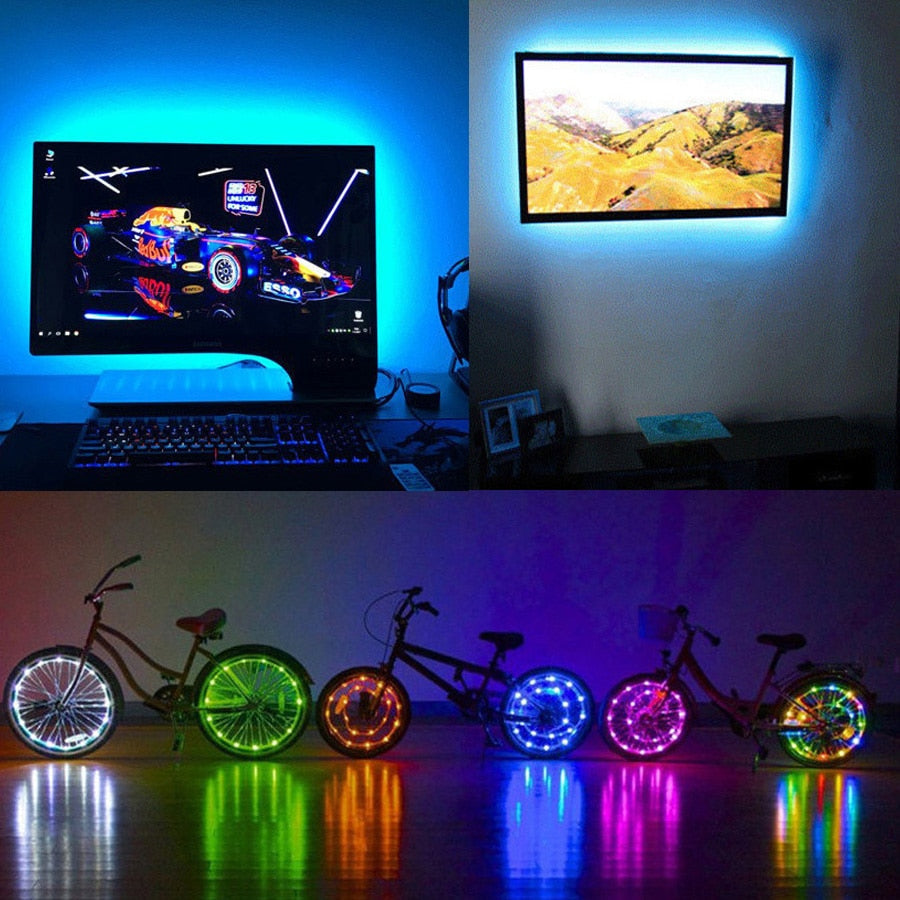 Avelena | Flexible Lichtlampe Usb Led Streifen 2M/3M Rgb