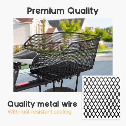 Avelena | Wasserdichter hinterer Fahrradkorb mit regendichtem Überzug – Velora