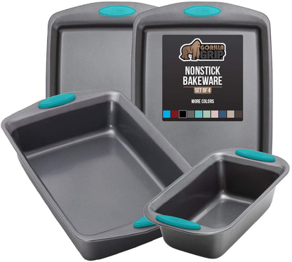 Avelena | Multipack Gorilla Grip Backutensilien Sets, Antihaft, Schwerlast Carbonstahl