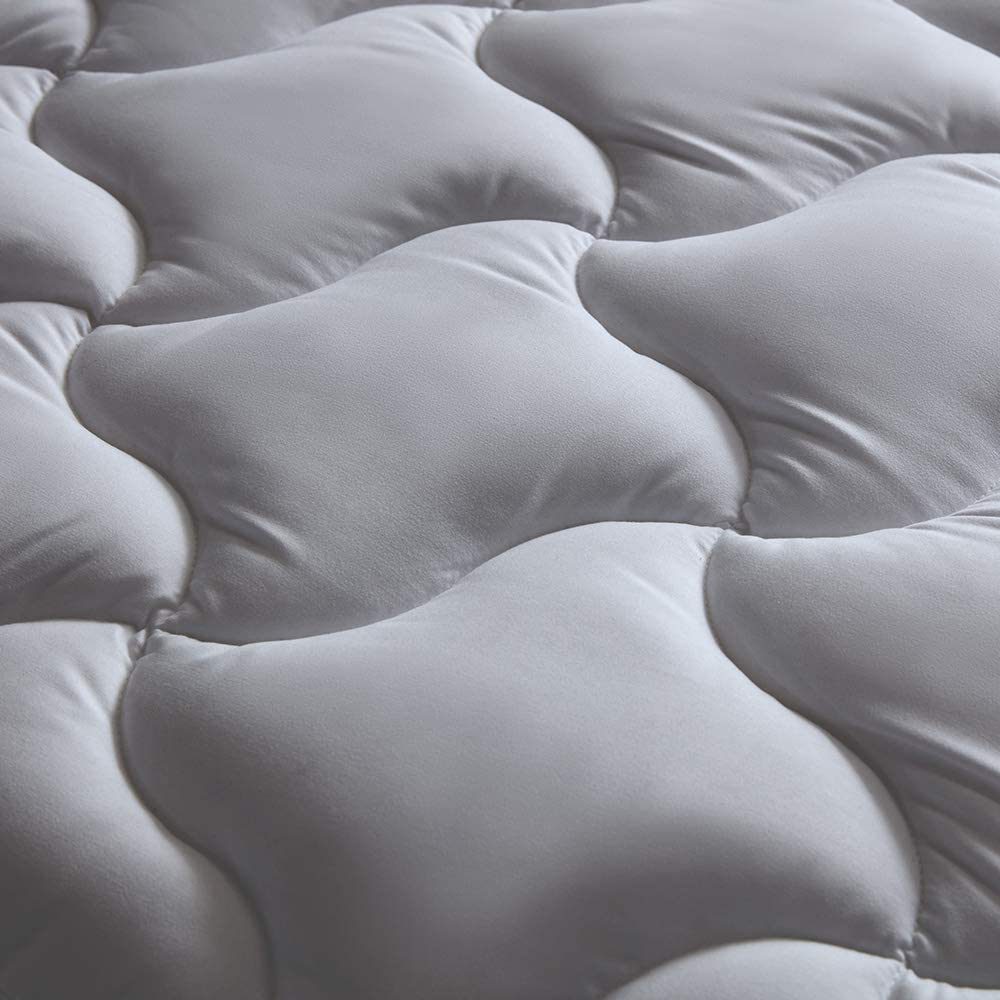 Avelena | Sleep Zone Quiltauflage Für Matratzenbezug Voll Kühlend Flauschig Weich Topper Bis Zu 21 Zoll Tasche, Grau, Voll
