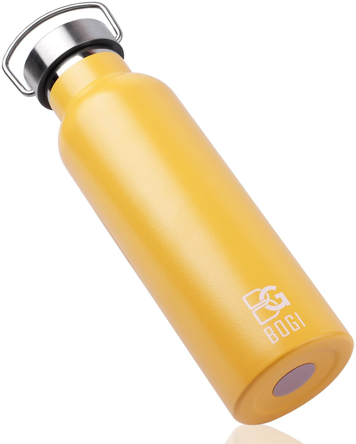 Avelena | Bogi 20Oz Doppeltwandige Vakuum-Isolierte Edelstahl-Wasserflasche - Kratzfest & Umweltfreundlich Für Outdoor-Sport Yoga Camping + Strahl Flip Deckel, 2 Strohhalme & Reinigungsbürste