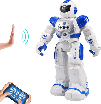 Avelena | Fernbedienung Robot Für Kinder, Sikaye Intelligenter Programmierbarer Roboter Mit Infrarot-Controller Spielzeuge, Tanzen, Singen, Mondzyklus Und Led Augen, Gestensensor Roboterset Für Kinderunterhaltung (Rot)