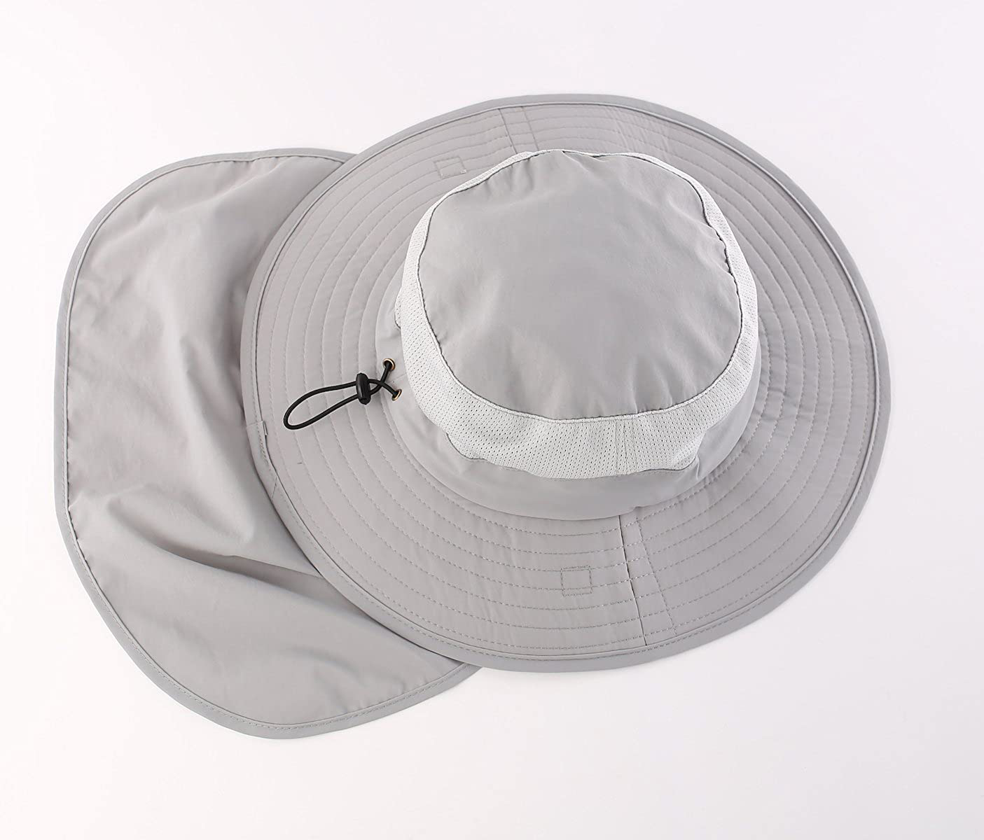 Avelena | Outdoor Upf50+ Mesh Sonnenhut Breiter Schirm Anglerhut Mit Nackenklappe
