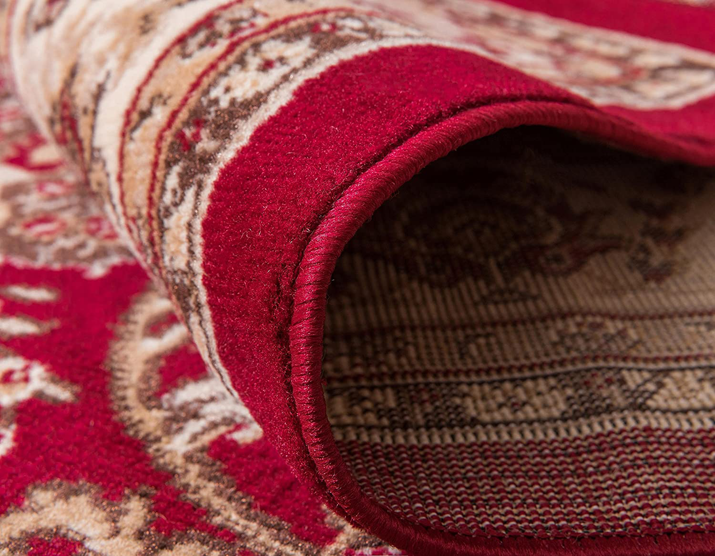 Avelena | Einzigartiger Webstuhl Kashan Traditioneller Blumen Teppich, 2 Fuß 7 Zoll X 10 Fuß, Oliv/Ivory