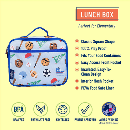 Avelena | Wildkin Kinder Isolierte Lunchbox Für Jungen Und Mädchen, Perfekte Größe Für Das Verpacken Von Warmen Oder Kalten Snacks Für Schule Und Reise, Mamas Wahlpreisgewinner, Bpa-Frei, Olive Kids (Dinosaurierland)
