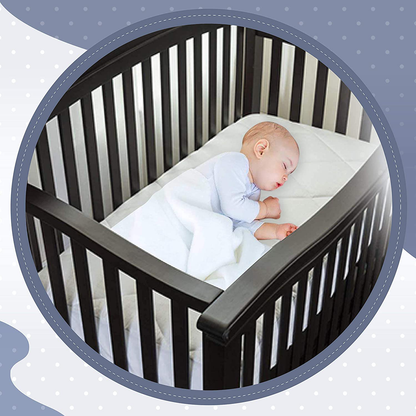 Avelena | Maxi Fitted Portacrib Daunen-Alternative Matratzenauflage - 100 % Baumwolle, 300 Fadenanzahl (Porta Crib)