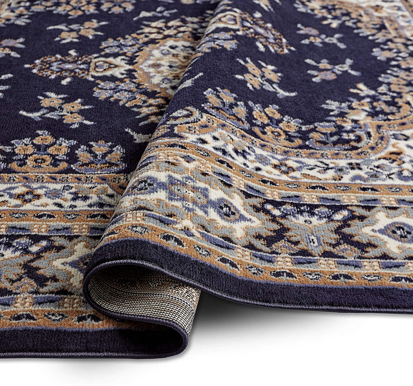 Avelena | Home Dynamix Premium Sakarya Traditionell Medaillon Bordteppich, Silber, 1'9"X7'2" Läufer