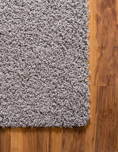 Avelena | Unique Loom Solo Solid Shag Kollektion Bereich Modern Plush Teppich Üppig & Weich, 3' 3" x 3' 3", Periwinkle Blau