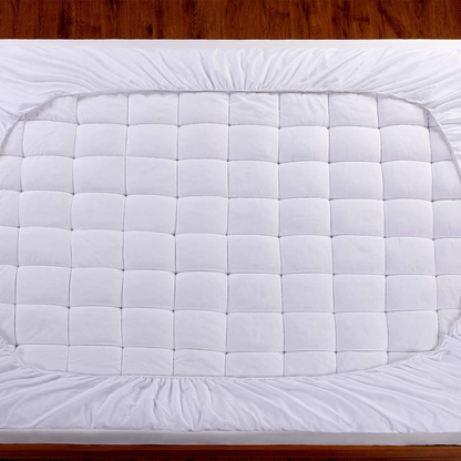 Avelena | Oaskys King Matratzenauflage Bezug Kühles Matratzen Topper Kissen Oberteil Baumwolle Oberteil Mit Untere Alternative Füllung (8-21” Passend Tiefe Tasche King Größe)