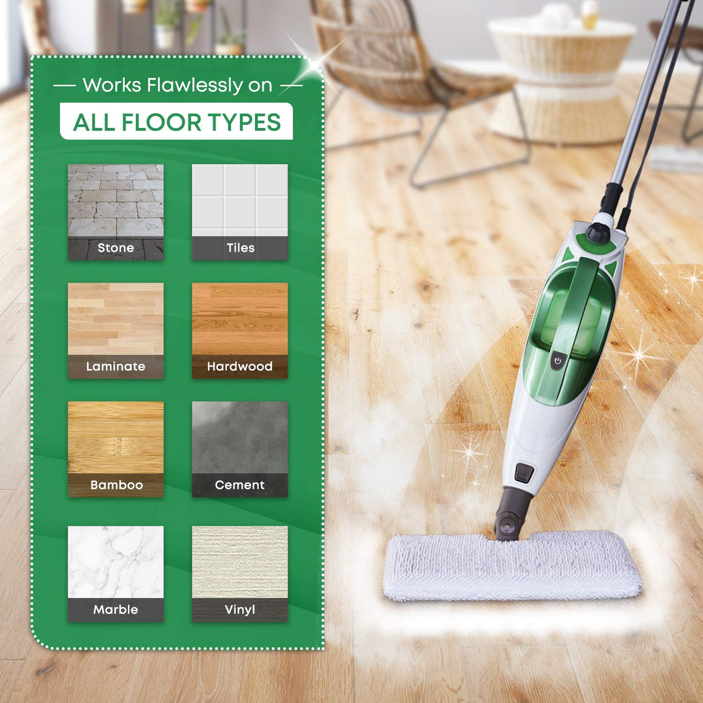 Avelena | Mop-Pads kompatibel mit Shark Steam Pocket Mop Professional Fit Series S3500 S2901 S2902 S3455K S3501 S3550 S3601 S3801 S3901 S4601 S4701 SE450 - Ersatz-Mikrofaser-Tuch Kopfbezüge 4er-Pack