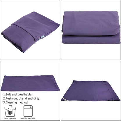 Avelena | Camping Schlafunterlage Leicht Tragbar Rein Reiseark Rucksack Für Hotel Zugreise Wandern Camping Outdoor Picknick