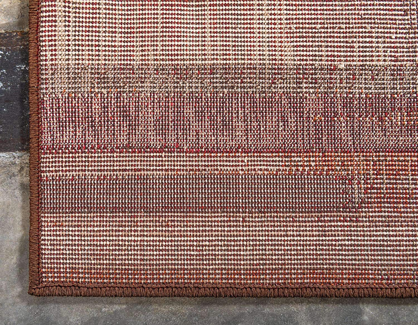 Avelena | Einzigartiger Loom Herbstkollektion Casual Warme Töne Abstrakt Gradient Teppich (2' 0 X 6' 0 Läufer, Blau/ Elfenbein)