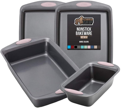 Avelena | Multipack Gorilla Grip Backutensilien Sets, Antihaft, Schwerlast Carbonstahl
