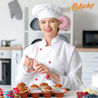 Avelena | 10-Teilig Küchenofen Backform - Deluxe Karbonstahl Backformset Mit Stilvollem Antihaft Grauen Beschichtung Innen Und Außen, Spülmaschinenfest & Pfoa, Pfos, Ptfe Frei - Nutrichef