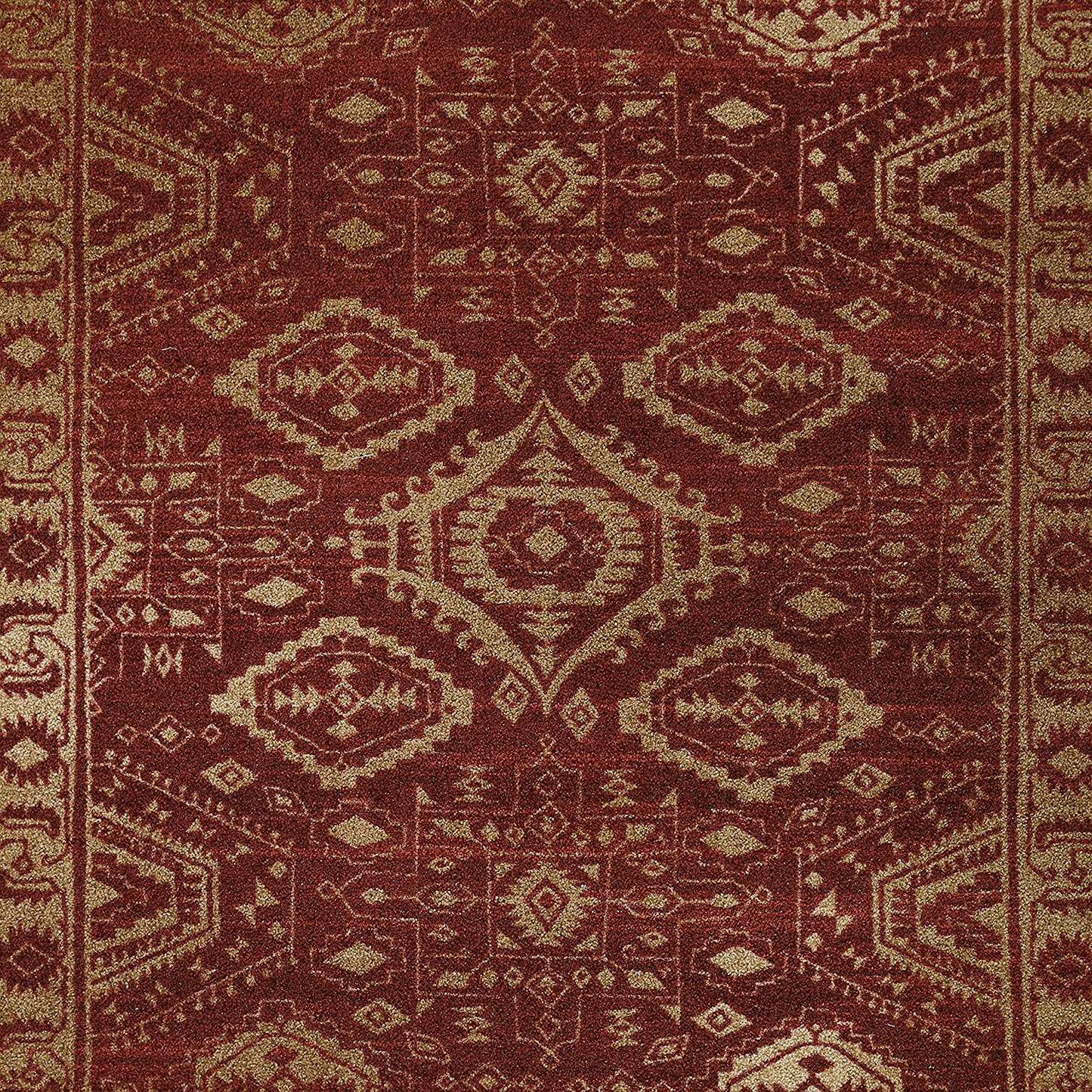 Avelena | Maples Rugs Georgina Traditioneller Teppich Für Wohnzimmer & Schlafzimmer [Hergestellt In Den Usa], 3'4 X 5, Weinbeere/Spa
