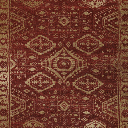 Avelena | Maples Rugs Georgina Traditioneller Teppich Für Wohnzimmer & Schlafzimmer [Hergestellt In Den Usa], 3'4 X 5, Weinbeere/Spa