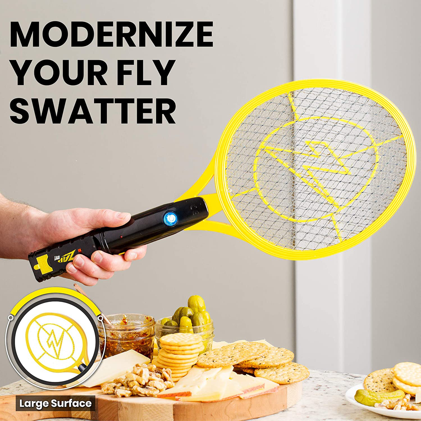 Avelena | Zap It Bug Zapper Wiederaufladbarer Bug Zapper Raclette, 4.000 Volt, Usb Ladekabel, 2 Packung