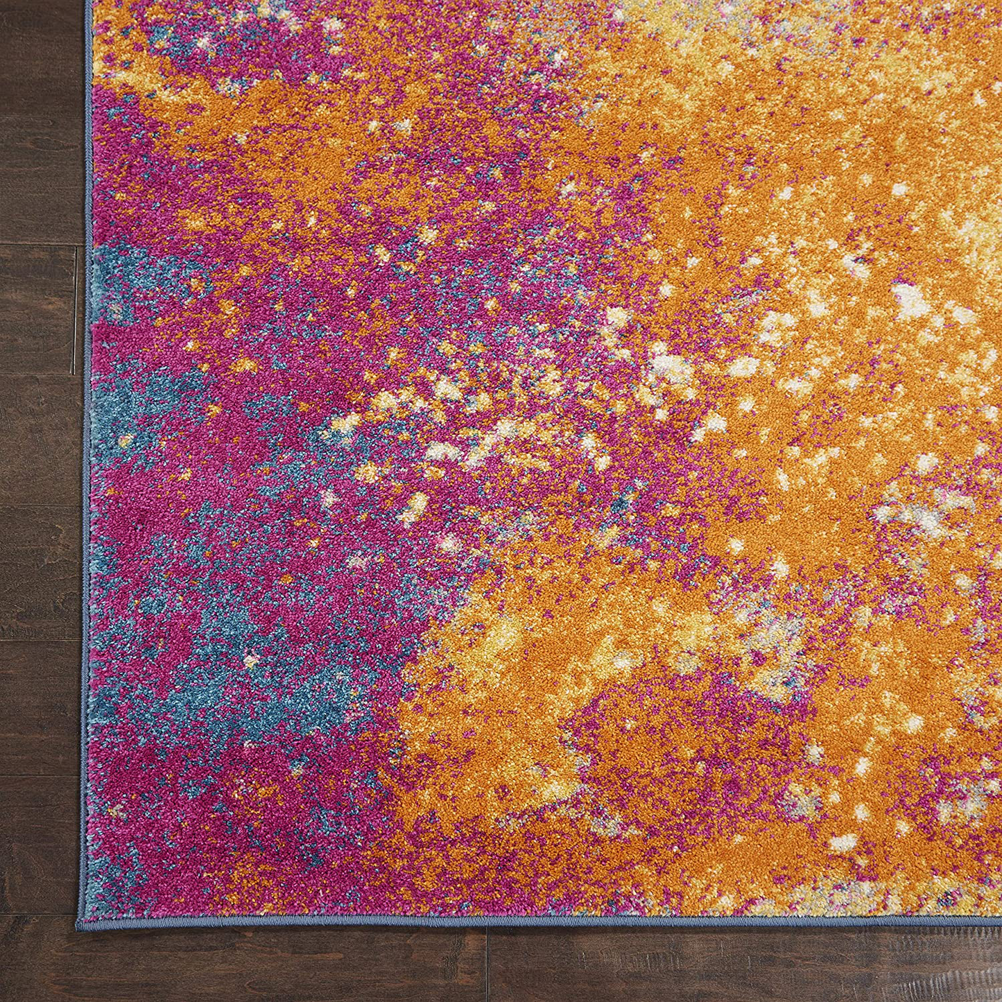 Avelena | Nourison Passion Bohemian Abstract Charcoal/Ivory 2'2" X 7'6" Bereich Teppich, (8' Läufer)