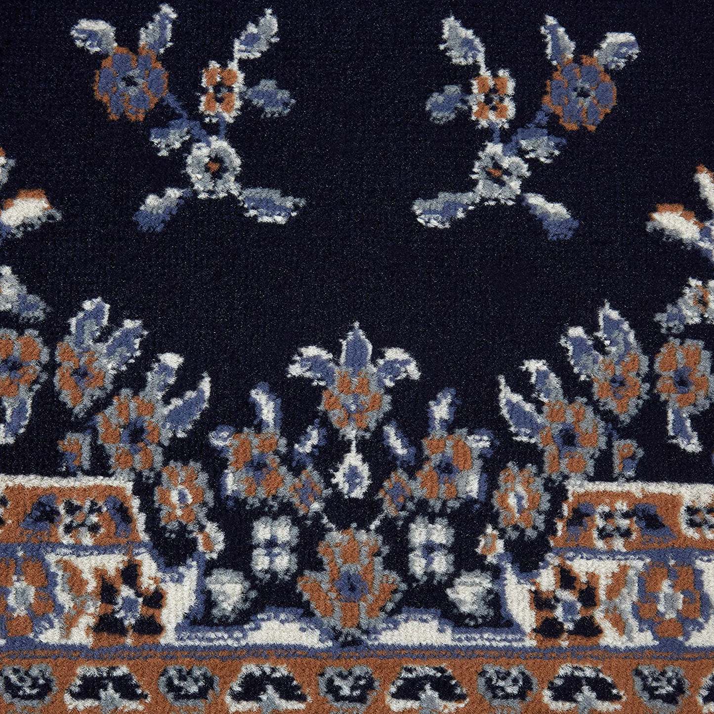 Avelena | Home Dynamix Premium Sakarya Traditionell Medaillonrand Teppich, Mitternachtsblau, 1'9"X7'2" Läufer