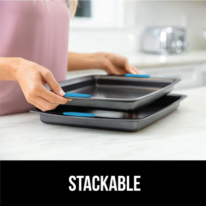 Avelena | Multipack Gorilla Grip Backutensilien Sets, Antihaft, Schwerlast Carbonstahl
