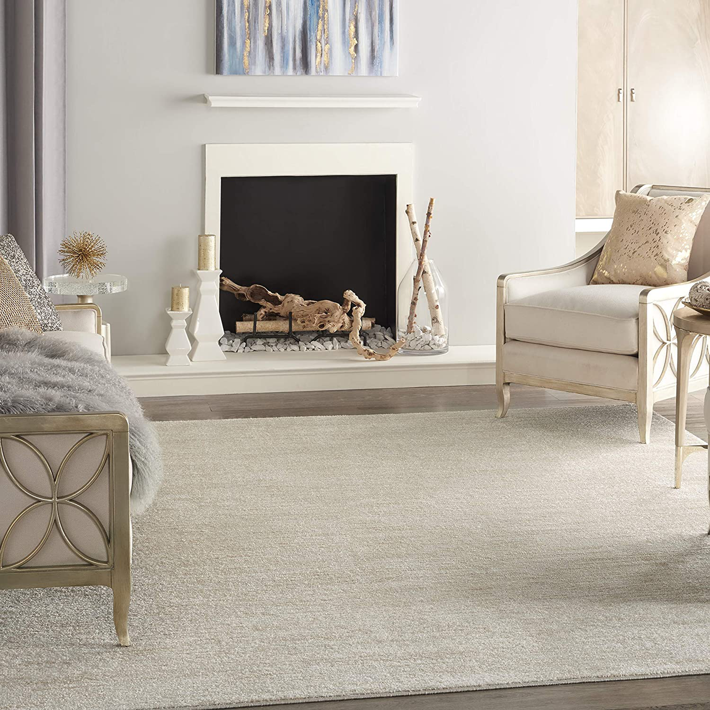 Avelena | Nourison Essentials Solid Contemporary Ziegelrot 3' X 5' Bereichsteppich, 3' X 5'