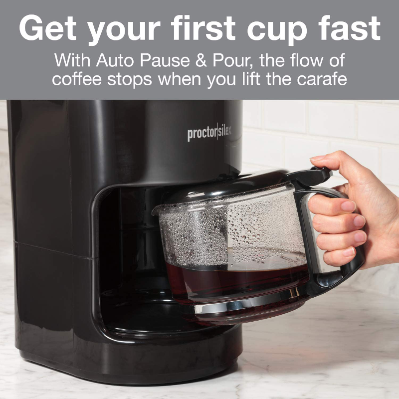 Avelena | Proctor Silex 10-Tassen-Kaffeemaschine, Funktioniert Mit Smarten Steckdosen, Die Mit Alexa Kompatibel Sind