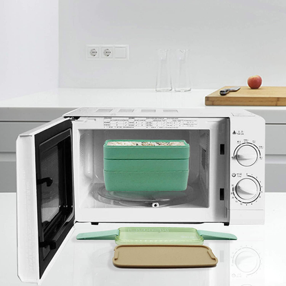 Avelena | Koccido Bento Box Lunchbox Kit, Japanische Lunchbox 3-In-1 Raum, Stapelbare Lunchbox Auslaufsichere Lunchbehälter, Bento Lunchbox Für Kinder Und Erwachsene