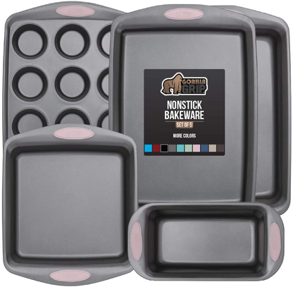 Avelena | Multipack Gorilla Grip Backutensilien Sets, Antihaft, Schwerlast Carbonstahl