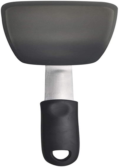 Avelena | Unicook 2er-Pack Flexible Silikonspachtel, Wender, 600F Hitzebeständig, Ideal zum Wenden von Eiern, Burgern, Crêpes und mehr, Schwarz