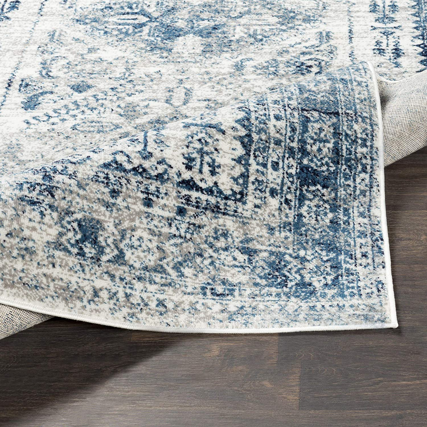 Avelena | Artistic Weavers Desta Blau/Weiß Teppich, 5'3" X 7'3"