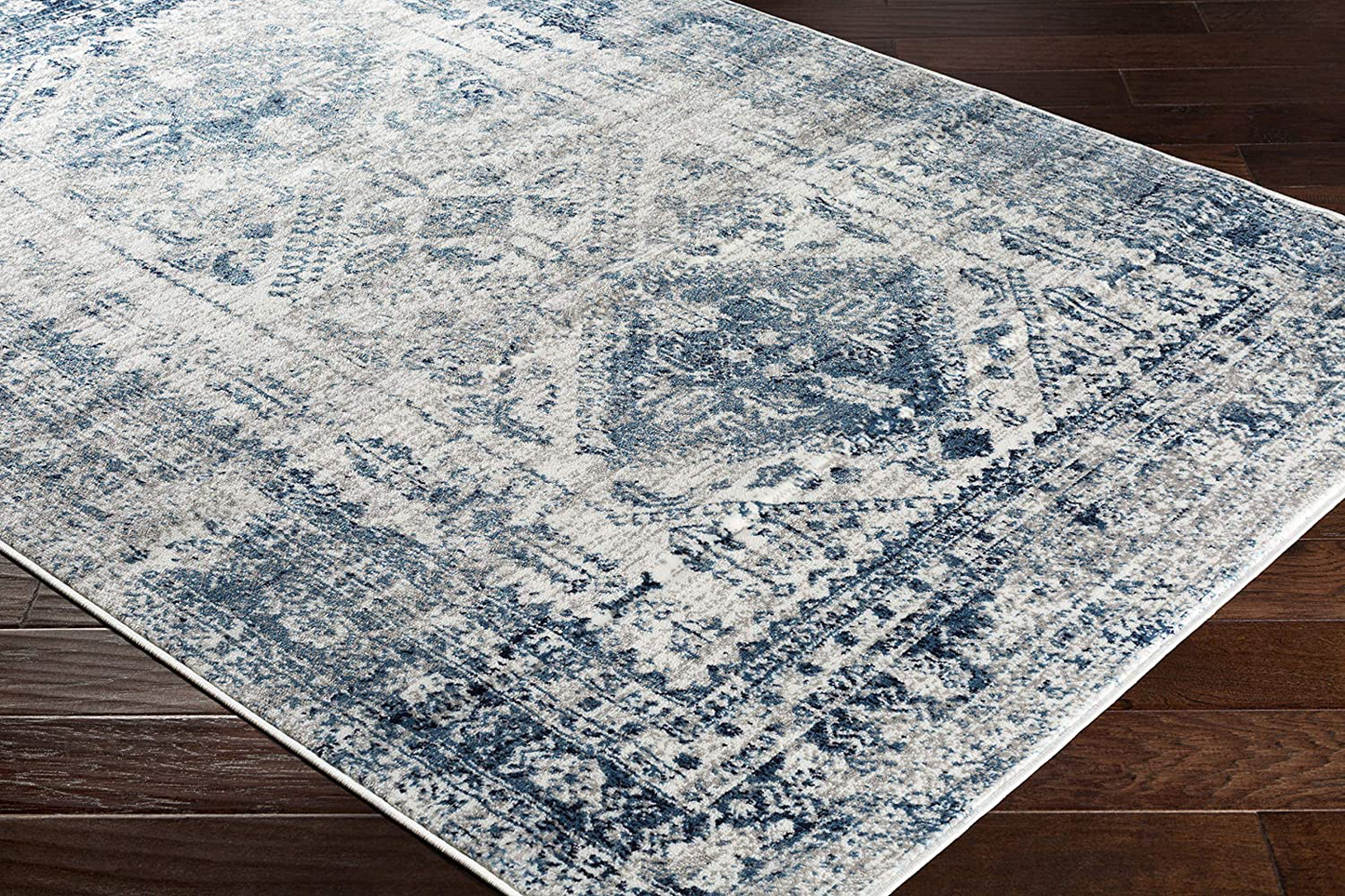 Avelena | Artistic Weavers Desta Blau/Weiß Bereich Teppich, 3'11" X 5'7"