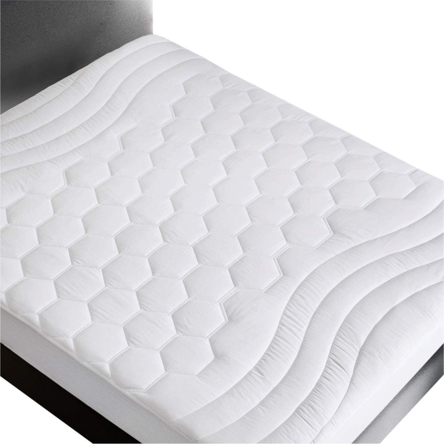 Avelena | Bedsure Twin Matratzenauflage Tiefe Tasche - Gepolsterter Matratzenschoner Für Twin Bett Kissenober Matratzenauflage Einfach, Laken Matratzenschoner, 39X75 Zoll, Weiß