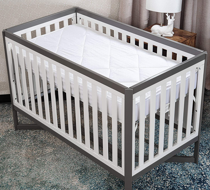 Avelena | Maxi Fitted Portacrib Daunen-Alternative Matratzenauflage - 100 % Baumwolle, 300 Fadenanzahl (Porta Crib)
