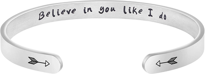 Avelena | Joycuff Armband für Frauen Persönlicher Inspirierender Schmuck Mantra Armband Freund Ermutigungsgeschenk für Sie