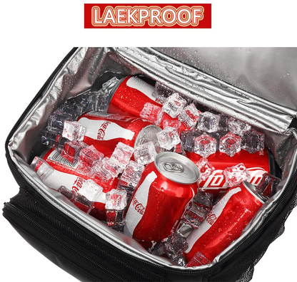 Avelena | Flowfly Kids Doppel Decker Kühler Isolierte Lunchbag Lunchbox Große Tasche Für Jungen, Mädchen, Mit Verstellbarem Gurt, Hai