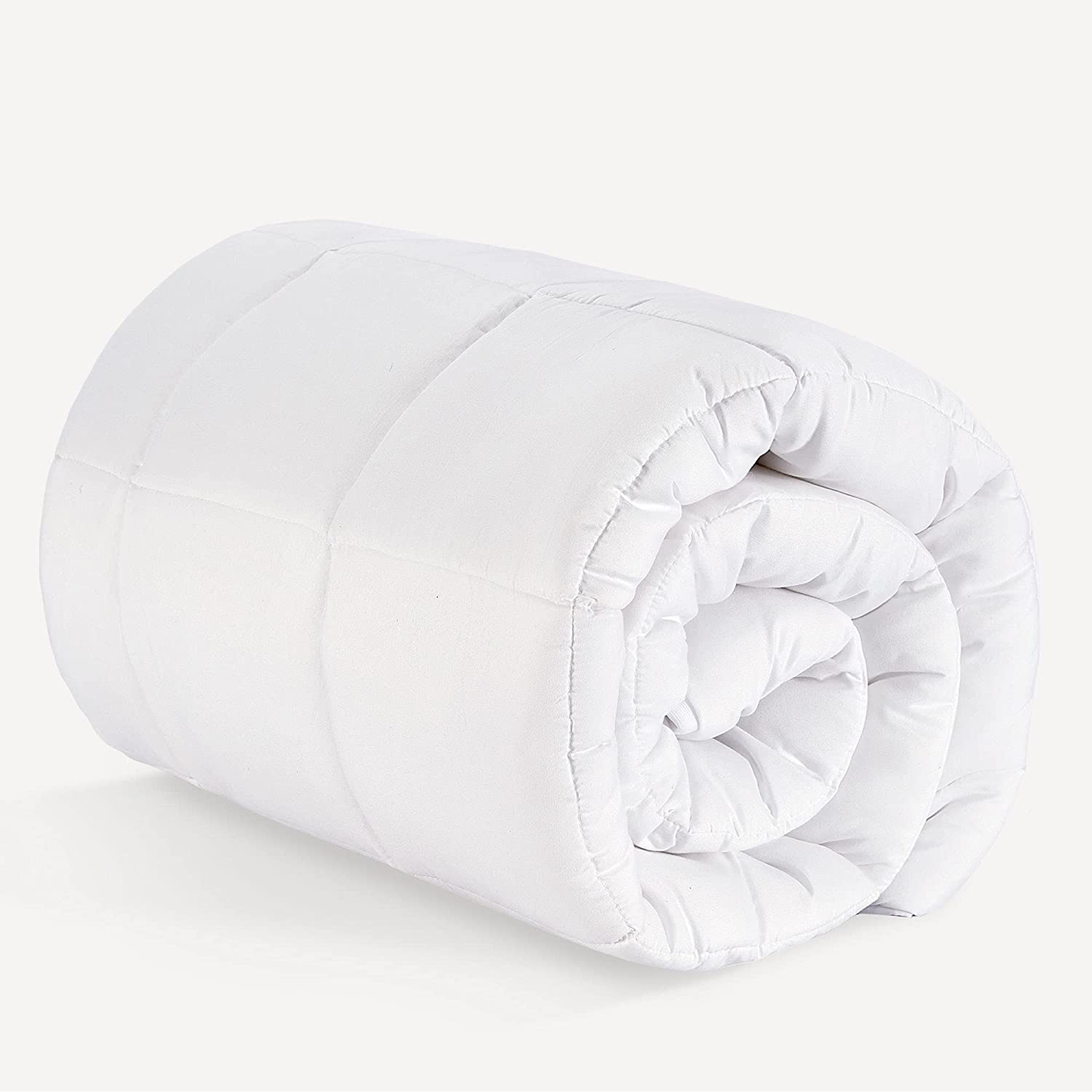 Avelena | Sonive Gesteppter Matratzenauflage Weiches Flauschiges Kissenbezug Matratzenbezug Alternative Füllung Topper Dehnt Sich Bis Zu 21 Zoll Tiefer Tasche (Weiß, Twin Xl)