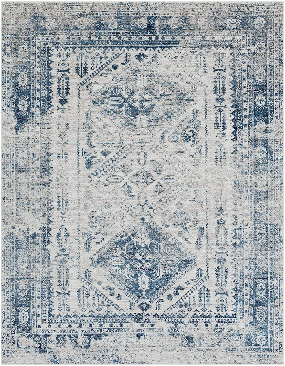 Avelena | Artistic Weavers Desta Blau/Weiß Teppich, 5'3" X 7'3"