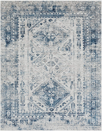 Avelena | Artistic Weavers Desta Blau/Weiß Teppich, 5'3" X 7'3"