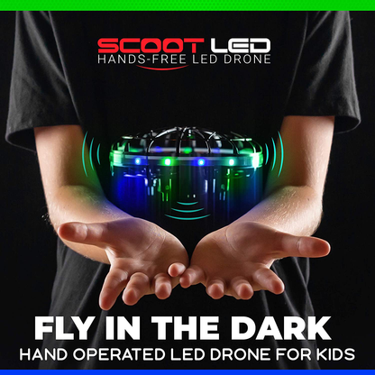 Avelena | Force1 Scoot Led Handbediente Drohne Für Kinder Oder Erwachsene - Hands-Free Bewegungssensor Mini Drohne, Einfache Innenraum Kleine Ufo Spielzeug Fliegende Ball Drohne Spielzeug Für Jungen Und Mädchen (Rot/Blau)